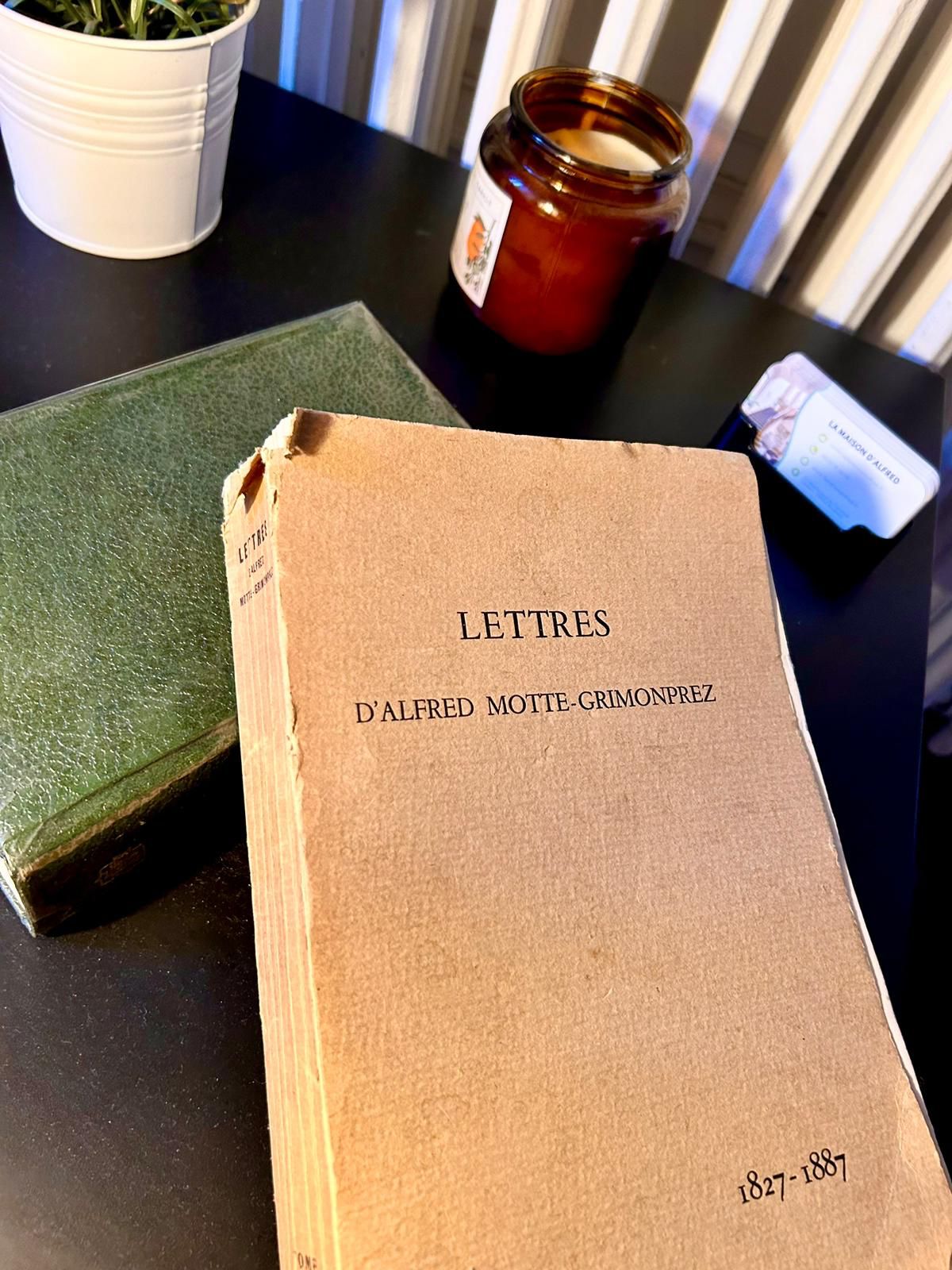 Lettres d'Alfred Motte-Grimonprez (1827-1887), recueil original conservé à La Maison