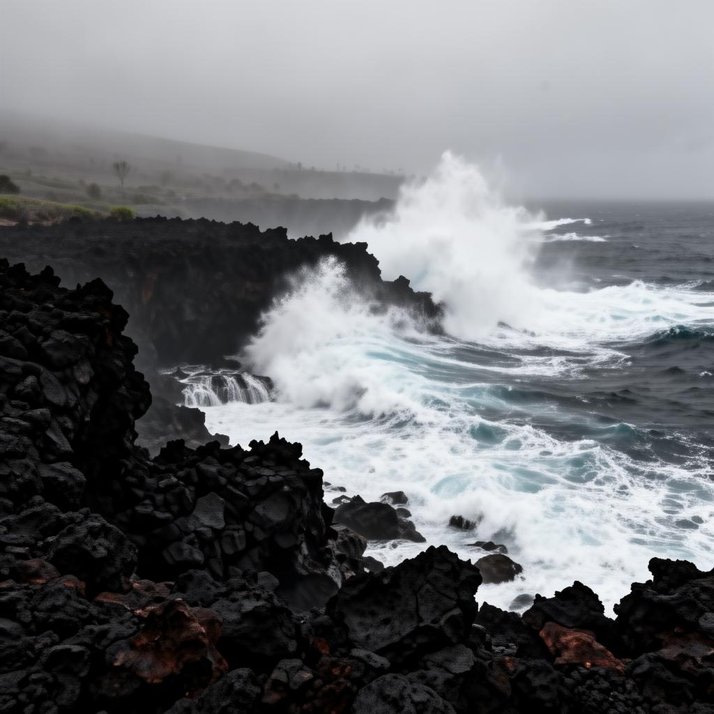 Paysage brut de Big Island