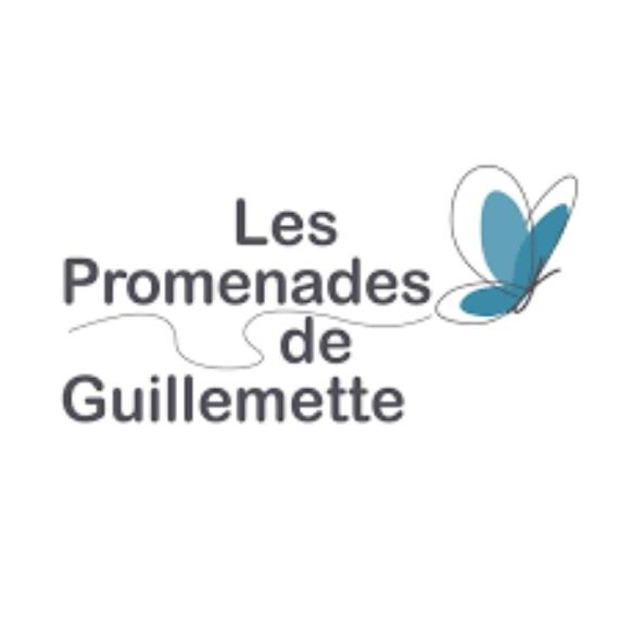 Logo Les Promenades de Guillemette Papillon bleu
