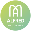 Logo Fond dégradé vert ALFRED PERFORMANCE La Maison d'Alfred